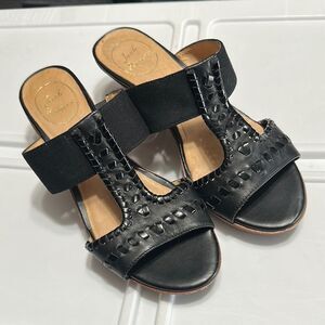JACK ROGERS Black Wedge Sandals